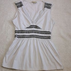 Michael Kors White and Black Top